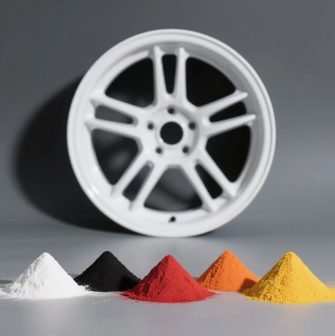 Wheel Powder Coating, Support Custom Color Gloss, High Gloss