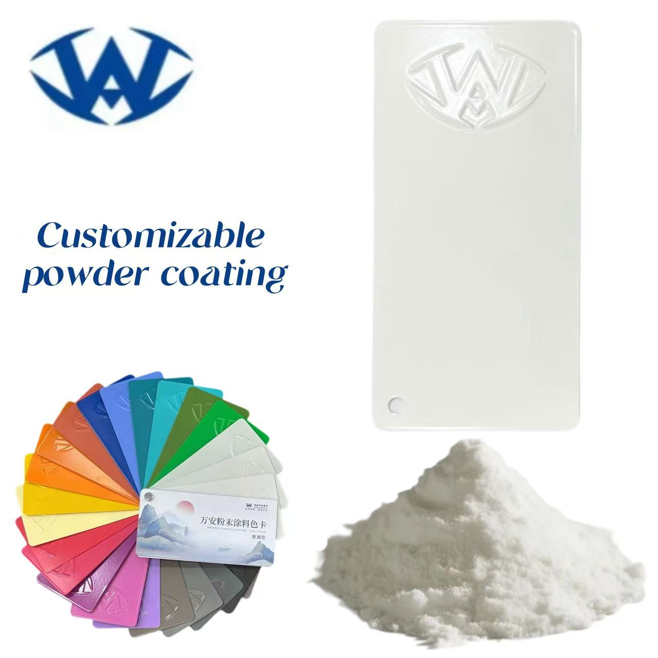 Eco-friendly White Powder Coating for a Wide Range of Materials with Customizable Color Gloss Texture