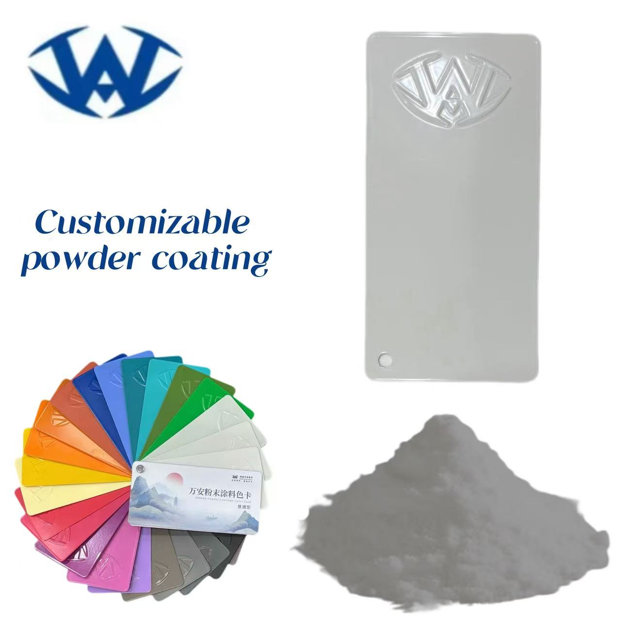 High-quality Grey Powder Coating, Specially Designed for Metal Surfaces, Supports Custom Color Gloss Texture