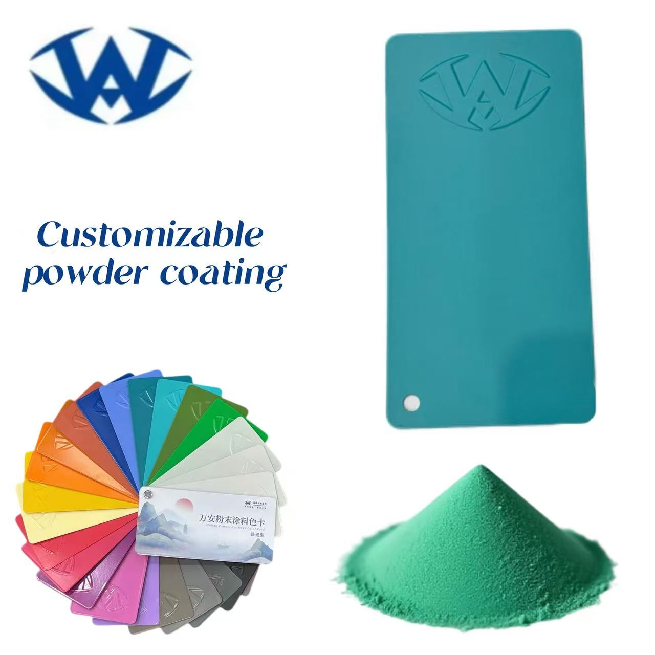 Custom Color Gloss Texture Green Powder Coating for Gym Equipment Epoxy-Based Spray Application for Boat Paint