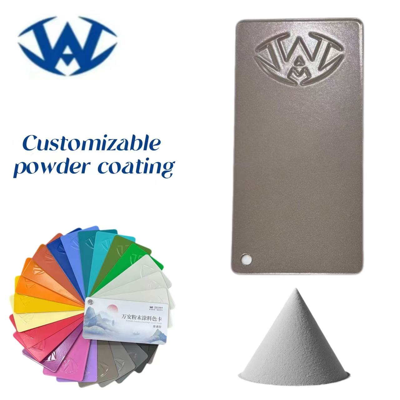 Custom powder coatings based on samples - We replicate the color and texture 1:1 based on any sample you provide.