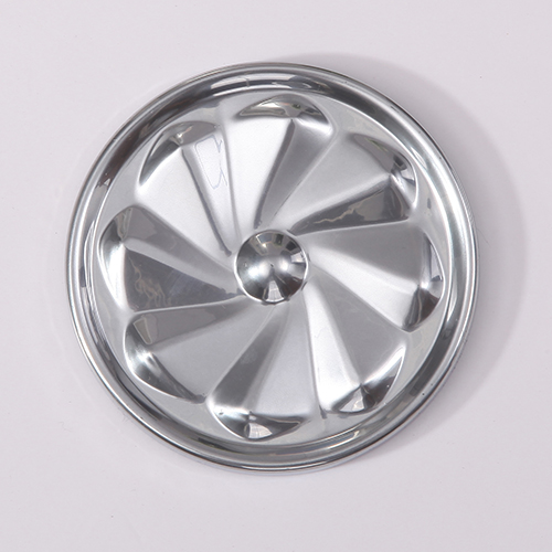 Bonded silver-gray metallic powder coating