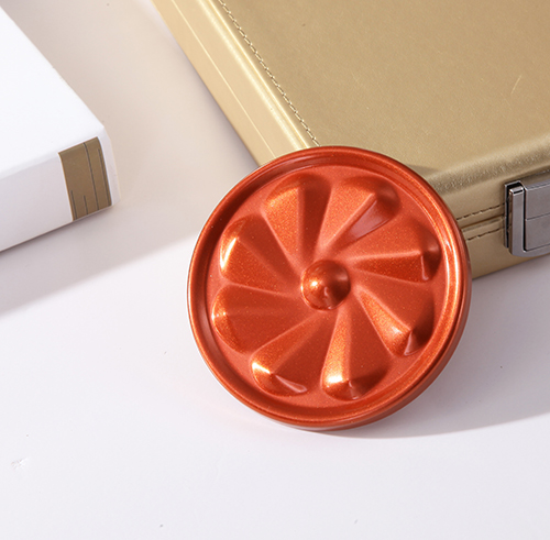 Bound orange metal powder coating - enhances color depth